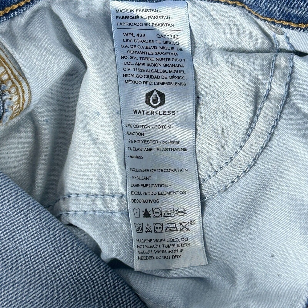 Levi's Jeans Womens 8 30x25 Signature Boyfriend Heritage Cropped High Rise Blue - Picture 14 of 15